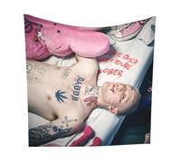 Buulotpp Lil Peep Come Over When You're Sober Pt 1 Album Tapisserie Poster Taille 71,1 x 71,1 cm Décoration murale Salon Chambre Décoration murale Décoration murale sans cadre Art Cadeau mural 70 x 70