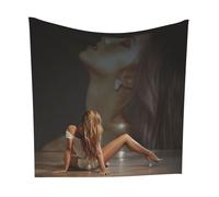 Buulotpp Tate McRae Tapisserie d'album de musique So Close to What - Dimensions : 71,1 x 71,1 cm - Décoration murale pour salon, chambre à coucher - Décoration murale sans cadre - 70 x 70 cm