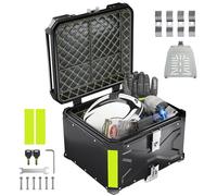 buusace Top Case Moto Top Cases pour Moto, Alliage d'aluminium Coffre, Solide et Imperméable, Valise à Casque avec Serrure de Sécurité, Valise de Voyage pour Le Rangement de Casque (A-55 L)