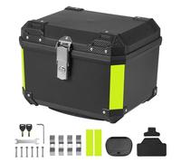 buusace Top Case Moto Top Cases pour Moto, Alliage d'aluminium Coffre, Solide et Imperméable, Valise à Casque avec Serrure de Sécurité, Valise de Voyage pour Le Rangement de Casque (ABS-45L)