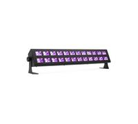 BeamZ BUV2123 Barre LED Lumière Noire UV - 24 LEDs, Soirée Fluo/Halloween, Fixation Mur et Plafond, Inclinaison Réglable, Idéale pour les DJs Mobiles, Bowlings, Soirées Halloween