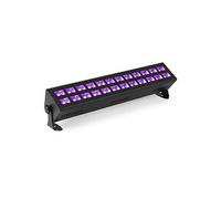 BUV243 Barre LED Lumière Noire UV - 24 LEDs, Soirée Fluo / Halloween, DMX, Fixation Mur et Plafond