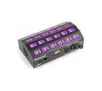 BeamZ Strobe LED UV BUV463-24 LED UV, Puissance 3 Watts, Mode DMX 7 Canaux ou Mode Auto, Shows Préprogrammés, Mode Audio, Idéal pour Soirée à Thème