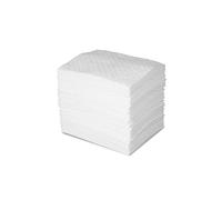 Buvards absorbants alimentaires 75x120 mm | Pack 100 unités | Coussinets pour barquettes de viande, poisson et fruits | Couleur blanc | Haute absorption | Découpables