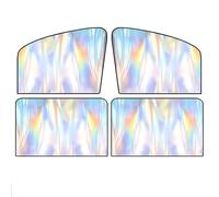 BUVBRJDR Auto Vitres Latérales Pare-soleils, pour Alfa Romeo Stelvio 2017-2023 Pare-Soleil Isolé Et Respirant Avant Et ArrièRe Pare-Soleil De LatéRales Auto Accessoires,C