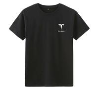 BUVBRJDR T-Shirt Hommes, pour Tesla Model 3 2017-2024 T-Shirt À Manches Courtes Doux Décontractés Manches Courtes Évacuant L'humidité Demi-Manches Manches Courtes,A-XL