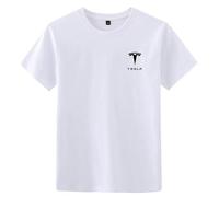 BUVBRJDR T-Shirt Hommes, pour Tesla Model X 2021-2016 T-Shirt À Manches Courtes Doux Décontractés Manches Courtes Évacuant L'humidité Demi-Manches Manches Courtes,B-M