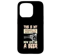 Buveur de bière amusant d'Halloween maintenant Give Me A Beer Coque pour iPhone 15 Pro