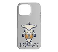 Buveur de bière en Forme de Requin martelé Lets Get Coque pour iPhone 16 Pro