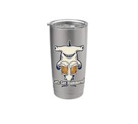 Buveur de bière en forme de requin martelé Lets Get Gobelet isotherme en acier inoxydable double paroi