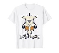 Buveur de bière en Forme de Requin martelé Lets Get T-Shirt