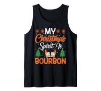 Buveur de Bourbon de Noël Mon Esprit de Noël est Bourbon Débardeur
