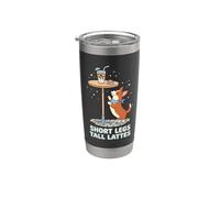 Buveur de café lattes corgi à jambes courtes Gobelet isotherme en acier inoxydable double paroi