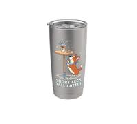 Buveur de café lattes corgi à jambes courtes Gobelet isotherme en acier inoxydable double paroi