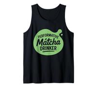 Buveur de Matcha performant Gen Z Humour Performatif Homme Débardeur