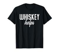 Buveur de Scotch Amusant à Boire du Bourbon Qui Dit Que Le Whisky Aide T-Shirt