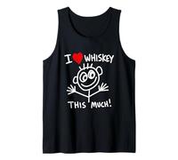 Buveur de Scotch Bourbon Humoristique « I Love Whiskey This Much » Débardeur