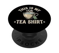 Buveur de thé Amusant avec Citation « This is My Tee » PopSockets PopGrip Adhésif