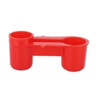 Buveur d'oiseau Buveur Outil de Fontaine de Haute qualité Bord Lisse de Haute qualité matériau PVC de Couleur Rouge 10,1 x 3,8 x 4,4 cm 20pcs pour Les Oiseaux de la Ferme