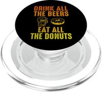 Buvez Toutes Les bières, Donut Mignon avec Les Amateurs de café Beignets PopSockets PopGrip pour MagSafe