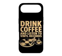 Buvez Un café et écoutez des disques vinyles pour Les Amateurs de Musique rétro Coque pour iPhone Air