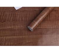 BUVU Film adhésif pour Meubles - Marron - Aspect Bois - 45 cm x 300 cm - Vintage - Imperméable - pour Meubles, Murs, armoires, Cuisines, Tables
