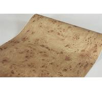 BUVU Film adhésif pour Meubles - Marron - Aspect Bois - 45 cm x 300 cm - Vintage - Imperméable - pour Meubles, Murs, armoires, Cuisines, Tables