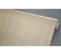 BUVU Film adhésif pour Meubles - Marron - Aspect Bois - 45 cm x 300 cm - Vintage - Imperméable - pour Meubles, Murs, armoires, Cuisines, Tables