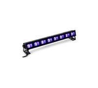 BUVW83 Barre lumineuse de 8 LED UV / blanc chaud - commande séparée - silencieux - aluminium noir
