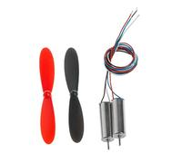 Buwei 1 paire DC 3.7V 720 Mini modèle d'hélicoptère hélice de moteur sans noyau grand couple