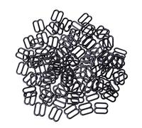 Buwei 100 pièces Lingerie en métal réglable Couture Soutien-Gorge curseurs Anneaux Boucles Bricolage 6mm-15mm