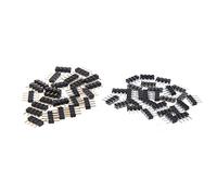 Buwei 50 pièces 4PIN Aiguille RGB LED connecteur de Bande connecteur mâle et Femelle qualifié