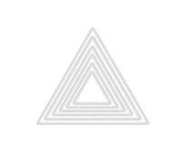 Buwei Matrices de découpe en métal en forme de triangle pour loisirs créatifs, fabrication de cartes, scrapbooking