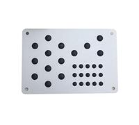 Buwei Pédale de Repose-Pieds de Plaque de Talon antidérapante en Aluminium Universel pour Tapis de Sol pour Voiture