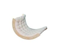 Buxibo Mini Arche d'escalade - Arche d'escalade en Bois avec Coussin - Salle de Jeux Montessori - 76x47x37 cm - Blanc