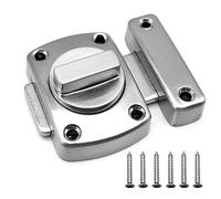 BuxiuGK 1 Pcs Loquet Rotatif de Porte Loquet,Loquet en Alliage de Zinc Sécurité loquet verrous avec 6 Vis pour Salle de Bains Porte