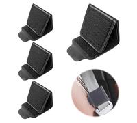 BuxiuGK 4 Pièces Ajusteurs de Ceinture de Sécurité Cuir PU,Universel Housse de Ceinture de Sécurité,protection de cou et d'épaule pour ceinture de sécurité,Noir