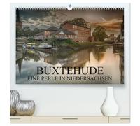 Buxtehude - Eine Perle in Niedersachsen (hochwertiger Premium Wandkalender 2026 DIN A2 quer), Kunstdruck in Hochglanz: Die Reise durch ein zauberhaftes Städtchen.