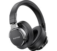 Buxton Casque Bluetooth sans Fil réducteur de Bruit - 22 Heures d’autonomie avec Micro intégré optimisé pour Les appels téléphoniques, Google Assistant et Alexa - Noir 9800
