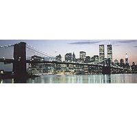 Buyartforless Affiche panoramique de Manhattan Skyline The Bridge and Beyond 91,4 x 30,5 cm