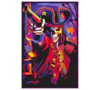 Buy Art For Less Poster d'art sous licence officielle Roi des pirates - Sans flocage à la lumière noire - 61 x 91 cm - Impression décorative - Papier poster - Prêt à encadrer