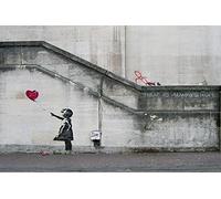 BUY ART FOR LESS Poster imprimé giclée « There Is Always Hope, Balloon Girl » de Banksy 91,4 x 61 cm, décoration murale imprimée en 12 couleurs sur papier giclée brillant, fabriqué aux États-Unis