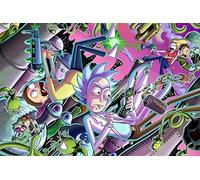 BUY ART FOR LESS Poster Rick et Morty Chaos - 91,4 x 61 cm - Multicolore