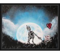 BUY ART FOR LESS Poster sous licence officielle Tin Man I'm Br'OK'en 2 par Ed Capeau - 30,5 x 40,6 cm - Cadre en bois d'ingénierie avec verre Plexi - Prêt à accrocher