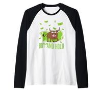 Buy & Hold Bull avec Dollars Capitalism Bull Market Manche Raglan