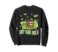 Buy & Hold Bull avec Dollars Capitalism Bull Market Sweatshirt
