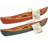 BUY LOW SELL LOW Canoë en Bois Fait à la Main avec pagaies Réplique Miniature (1 pièce) 27,9 cm