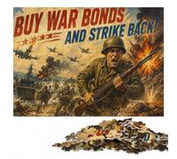 Buy War Bonds and Strike Back Puzzle en Bois 300 pièces, Jeu De Réflexion | Puzzle pour passionné: activité familiale autour de la table seul ou à plusieurs.