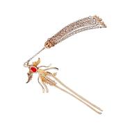 Buyao Bâton à cheveux en strass pour fille Motif phénix chinois antique Épingle à cheveux traditionnelle Hanbiuk Décoration Cosplay