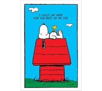 Buyartforless Peanuts Poster Snoopy-I Could Just Lie Here 91,4 x 61 cm, décoration murale, multicolore (POST PNUTS)